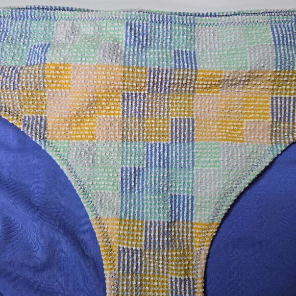 Aerie Plaid Bikini Bottom Large - Picture 2 of 5